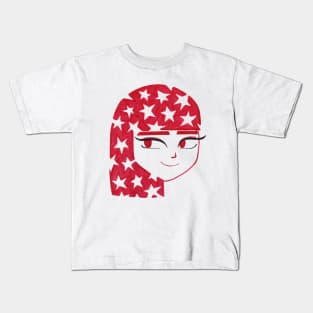 Star Spangled Girl Kids T-Shirt